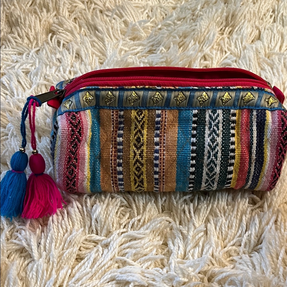 Lovestitch Multicolor Patterned Cosmetic Bag - image 1